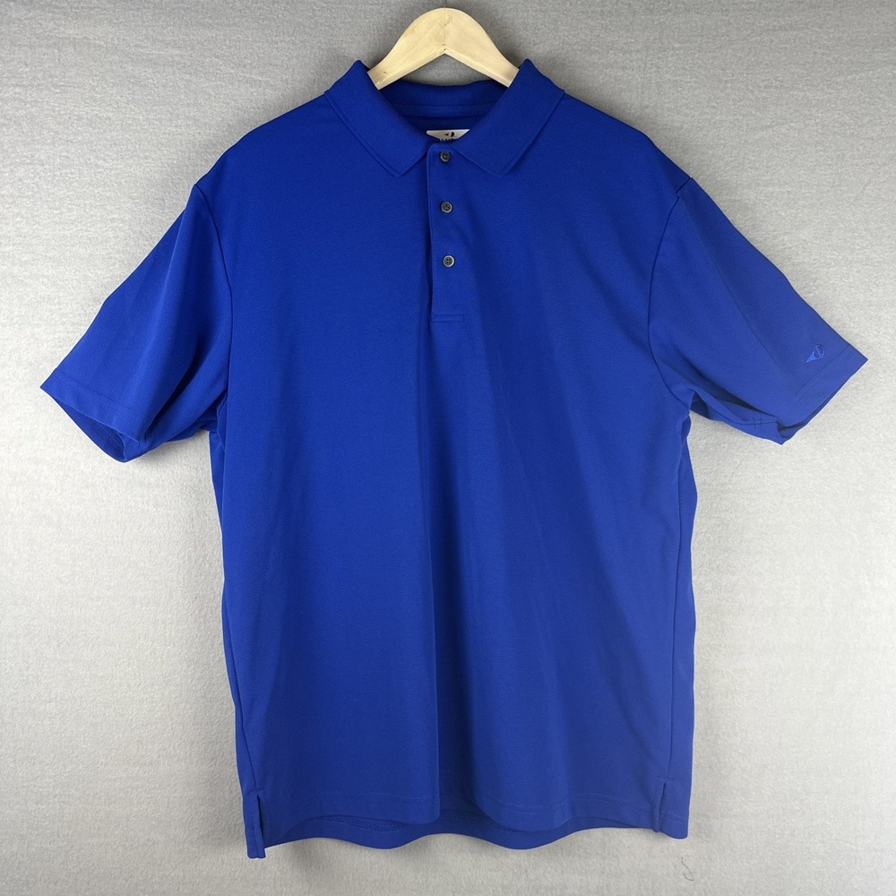 Grand Slam-Mens Performance Polo Shirt-XL Extra Large Blue Golf/Tennis-Casual